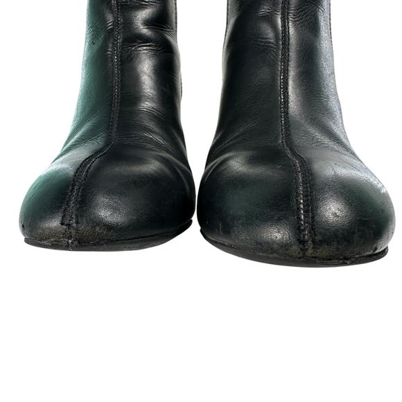 Tory Burch Leather April Ankle Chelsea Heeled Boots Bootie Womens Size 10 M - Picture 13 of 16